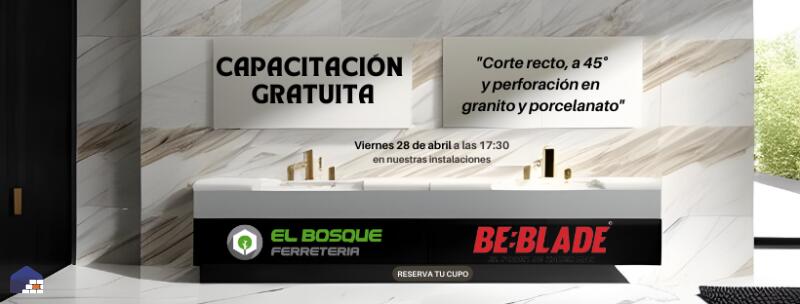 CAPACITACIÓN GRATUTIA    Corte recto, a 45° y perforación en granito y porcelanato